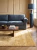 KADIMA DESIGN Rundteppich Uni Antirutsch weich wohnlich Wohnzimmer Schlafzimmer in Gold