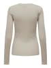 JACQUELINE de YONG Langarm Shirt Dünner Basic Pullover JDYSUMA in Grau-2