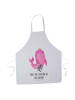 Mr. & Mrs. Panda Grillschürze Sternzeichen Jungfrau mit Spruch in Weiß