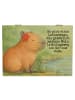 Mr. & Mrs. Panda Box Capybara Blume Design mit Spruch in Weiß