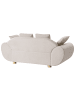 Beliani 2-Sitzer Sofa RINGEL in Beige/Braun - (W) 189 x (H) 75 x (L) 87 cm