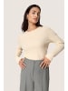 Soaked in Luxury Strickpullover SLSpina Gerade Passform in Sandshell