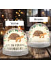 Mr. & Mrs. Panda Schneekugel Schildkröte MHerzieren mit Spruch in Naturpapier