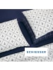 Schiesser Renforcé-Bettwäsche-Set Nola in Weiß-Blau