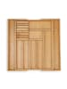 relaxdays Besteckkasten in Natur - (B)45 x (H)5,5 x (T)44,5 cm