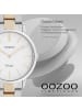 Oozoo Analog-Armbanduhr Oozoo Vintage Series silber, rosegold mittel (ca. 38mm)