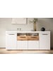 Furn.Design Sideboard weiß matt, Evoke Eiche, Kommode 205 cm, Soft-Close-Funktion