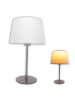näve Tischleuchte "BOLOGNA" in beige - (L)25 cm x (B)25 cm x (H)45 cm