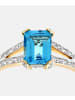 Diamant L'éternel Ring aus 375 Gelbgold mit Diamant mit Topas