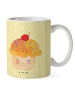 Mr. & Mrs. Panda Kaffeetasse Cupcake ohne Spruch in Gelb Pastell