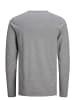 Jack & Jones Longsleeve Basic Stretch Shirt JJEBASIC Dünner Pullover in Grau