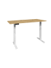 58 aufm Kessel SCHREIBTISCH höhenverstellbar elektrisch Edithe 160x90 weiß/asteiche