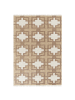 Beliani Geflochtener Teppich KONURTAY in Beige - (W) 160 x (L) 230 cm