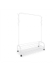 relaxdays Kleiderständer in Weiß - (B)110 x (H)160 x (T)40 cm