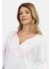VIRITA Women Poncho in Weiss Pink