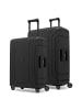 Redolz Essentials 15 4-Rollen Kofferset M+L mit Dreipunktverschluss deep black