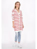 DreiMaster Maritim Women Cardigan in offwhite red stripe