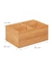 relaxdays Aufbewahrungsbox in Natur - (B)30 x (H)14 x (T)20 cm
