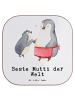 Mr. & Mrs. Panda Untersetzer Pinguin Beste Mutti der Welt mit Sp... in Weiß