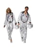 tectake Astronaut  Futuristischer Look: Silberner Overall für eine galaktische Optik.,