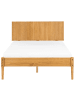 Beliani Doppelbett AMBAZAC in Braun - (W) 128 x (H) 90 x (L) 211 cm