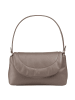 DuDu Melville Schultertasche Leder 31 cm in taupe