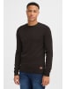 BLEND Strickpullover BHLars 20703347ME Strickpulli mit aufgestickten Ellenbogenpatches in Schwarz