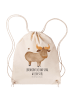 Mr. & Mrs. Panda Jutebeutel Sternzeichen Stier mit Spruch in Creme