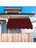 COSTWAY Klemmmarkise 150 cm in Rot
