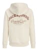 JACK & JONES Junior Hoodie Sweatshirt JJEBRANDES MNI in antique white
