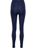 Hummel Hummel Verstellbare Taille Leggings Hmlstaltic Multisport Damen in MARINE/PAISLEY PURPLE