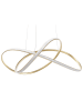 Beliani Pendelleuchten TUMEN in Gold - (W) 75 x (H) 120 x (L) 65 cm