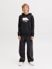 JACK & JONES Junior Kapuzenpullover in Black