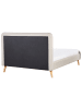 Beliani Doppelbett RENNES in Beige/Braun - (W) 151 x (H) 107 x (L) 216 cm
