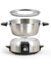 livoo DOC 263 elektrisches Fondue-Set, Edelstahl, für 8 Personen