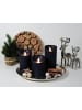 JACK LED Echtwachskerze 12,5cm mit Timer in Antik Blau