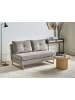 Beliani Schlafsofa JERSLEV in Grau/Braun - (W) 150 x (H) 87 x (L) 84 cm