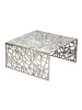 FineBuy Couchtisch in Silber / Aluminium / 60x60x31