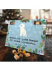 Mr. & Mrs. Panda Adventskalender Hund Kleinpudel Moment mit Spruch in Eisblau