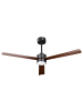 Beliani Deckenventilator mit Licht JEREMY in Braun/Schwarz