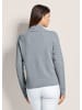 MADELEINE Kaschmir-Pullover mit Pointelle-Muster in steingrau / melange
