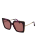 Max Mara Frauen Sonnenbrille Quadratisch Lila