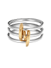 Elli Ring 925 Sterling Silber in Zweifarbig