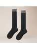 Kunert Kniestrümpfe Heritage Structure Socks gemustert in Black