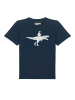 wat? Apparel T-Shirt Astronaut on T-Rex in Dunkelblau