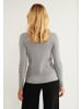 usha BLACK LABEL Strick Rollkragenpullover in Grau