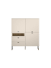 CALICOSY Highboard VELA in Kaschmir - (W)122  x (H)140  x (L)42 cm