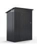 COSTWAY Gartenhaus Metall 1,88 m³ Türgröße: 72,5x159cm in Grau