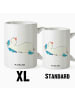 Mr. & Mrs. Panda Große Teetasse Einhorn Schnuller ohne Spruch in Weiß