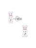 schmuck23 Silber Ohrringe 925 Hase Ostern 0,7 cm x 0,8 cm